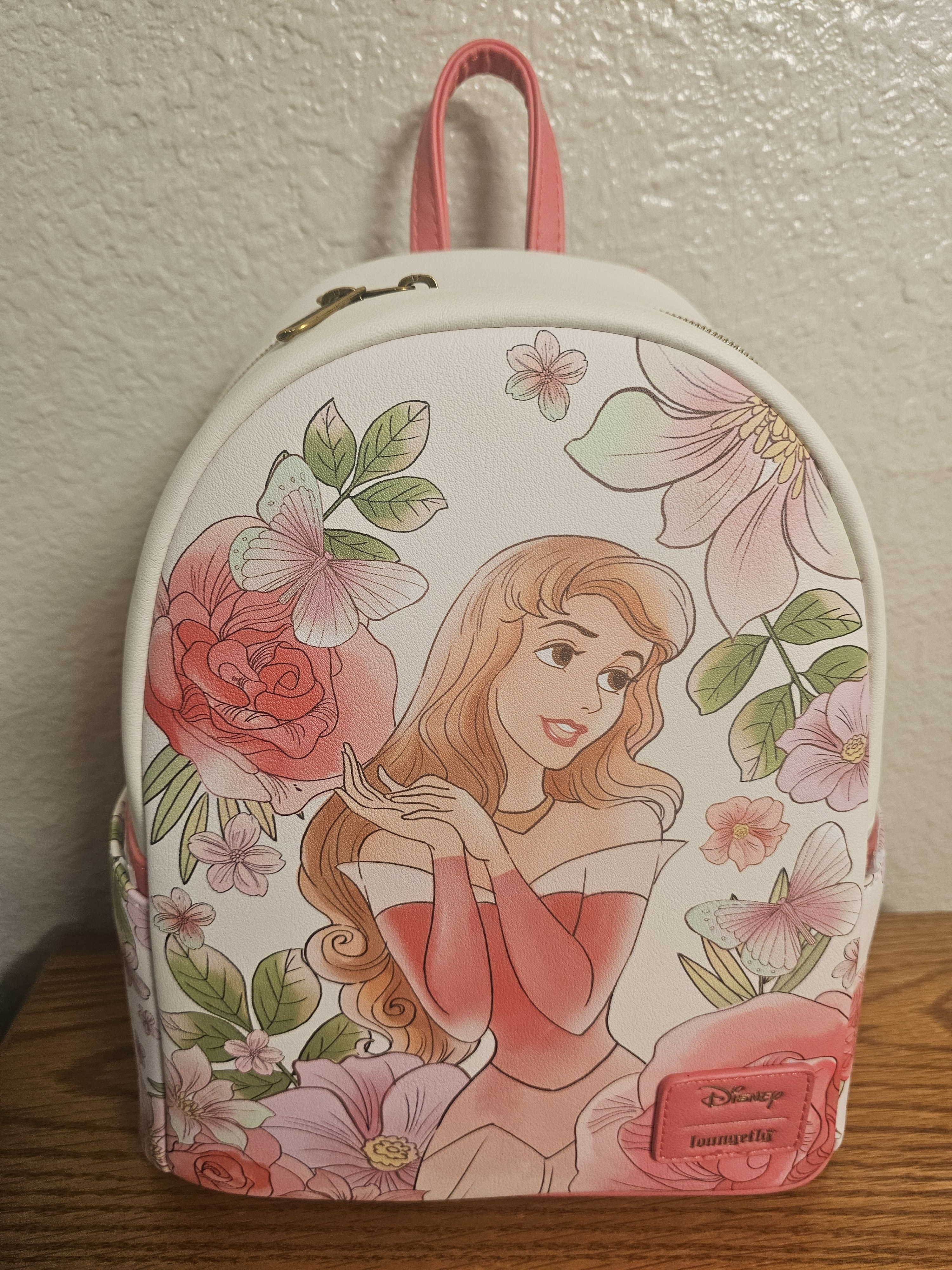 Loungefly Disney Princess Aurora Floral Mini Backpack
